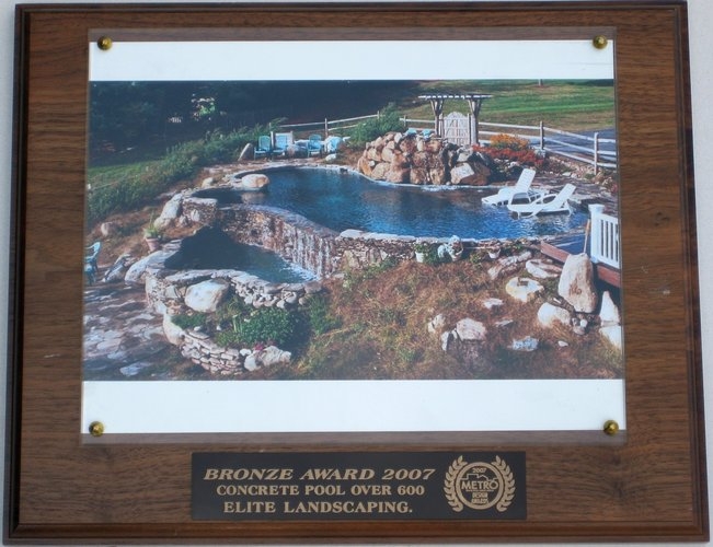 2007 bronze award concrete pool over 6001