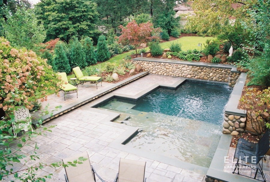residential pool by elite landscaping 0521