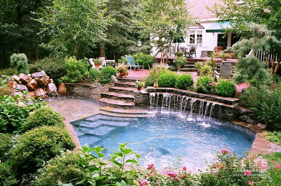 residential pool by elite landscaping 0531