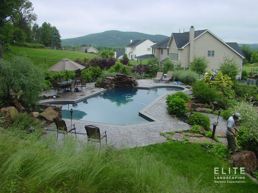 residential pool by elite landscaping 0561