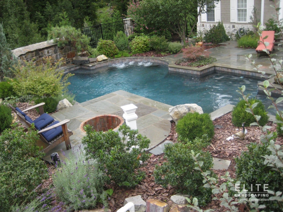 residential pool by elite landscaping 0641