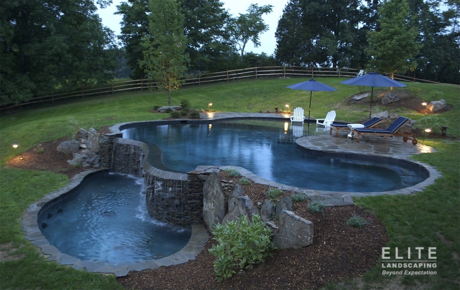 residential pool by elite landscaping 0671