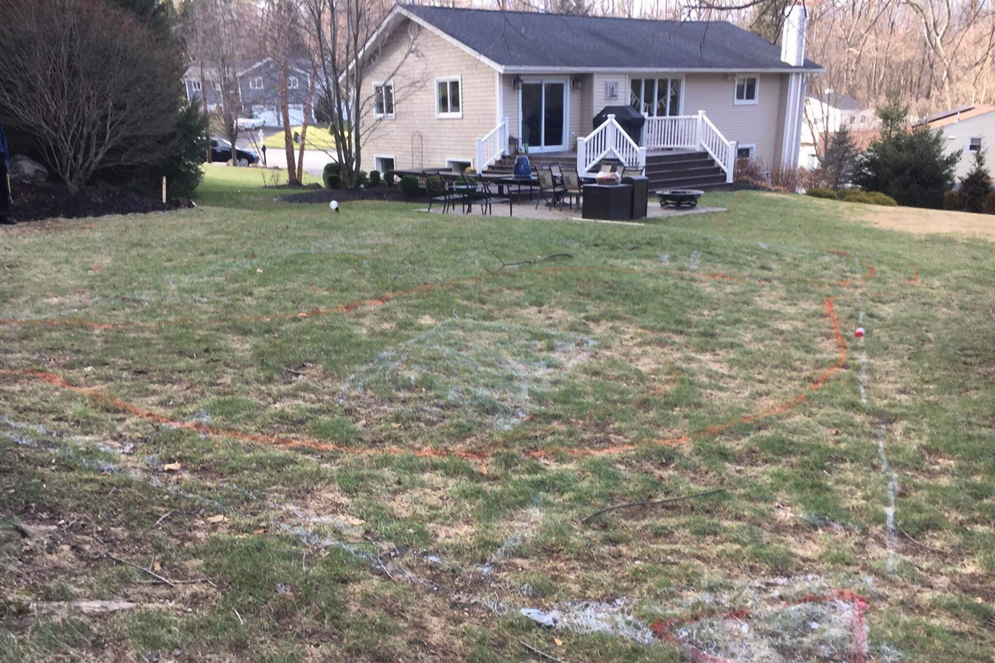 Residential pool with patio